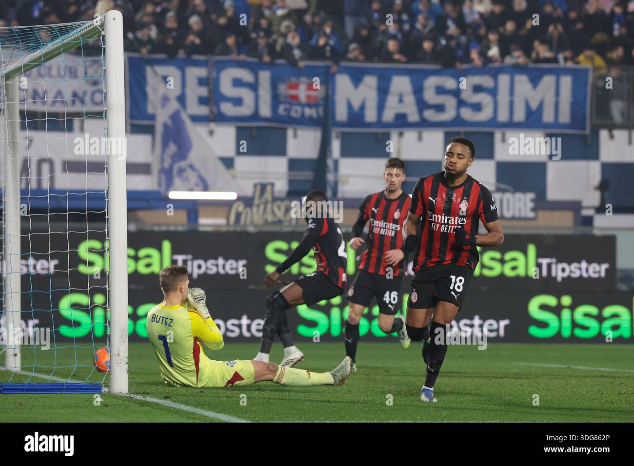 Como, Italy, 15th January 2026. Christopher Nkunku of AC Milan reacts ...