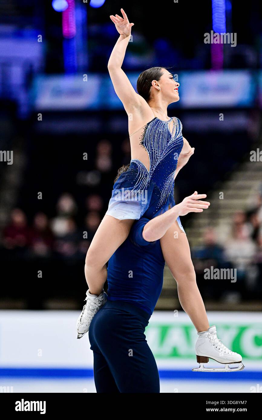 Luke Digby Anastasia VAIPAN-LAW & Luke DIGBY (GBR), during Pairs Free Skating, at ...