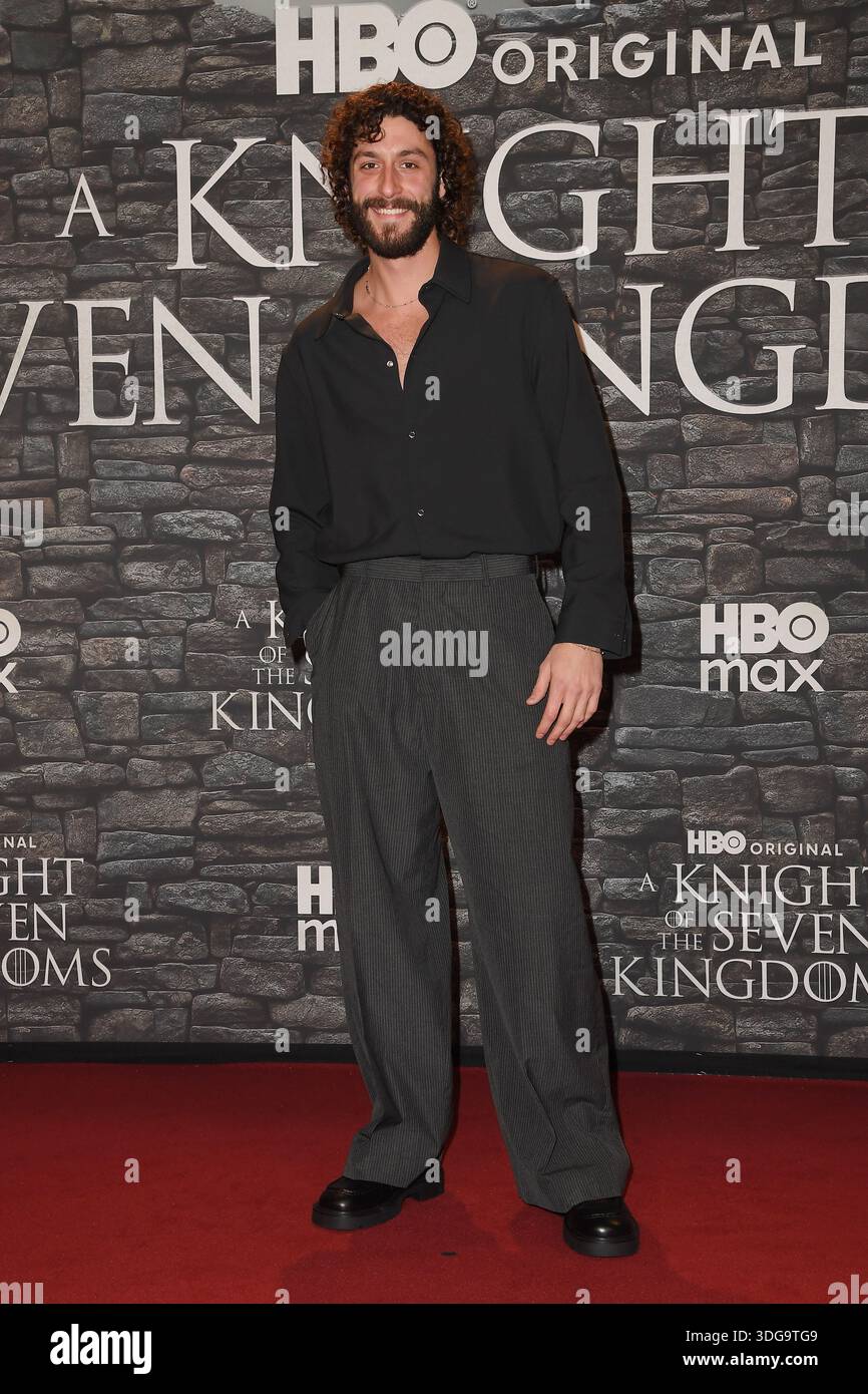 Lorenzo de Moor Premiere of HBO Max Italia series -A knight of the ...