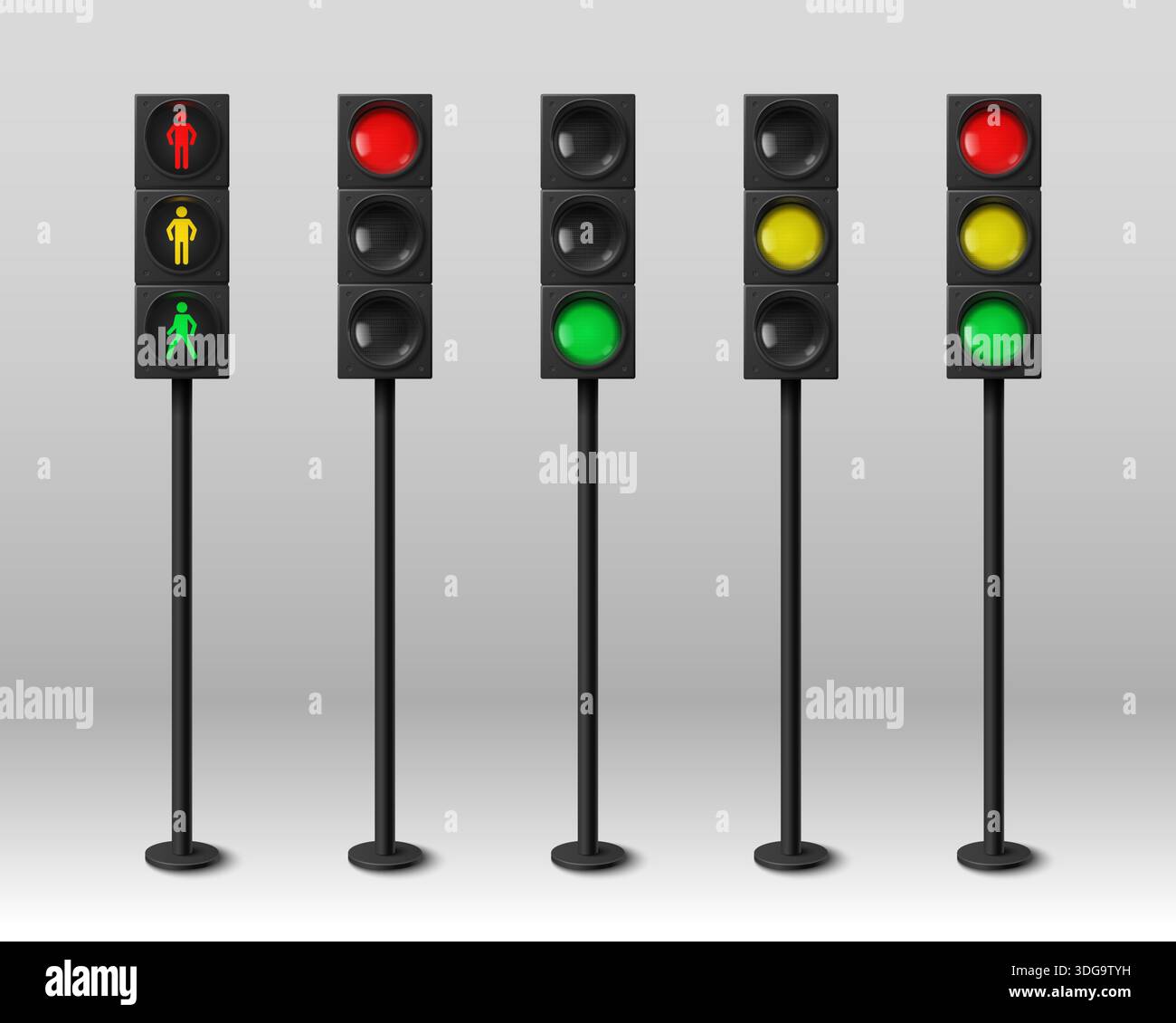 Green man go pedestrian traffic Stock Vector Images - Alamy