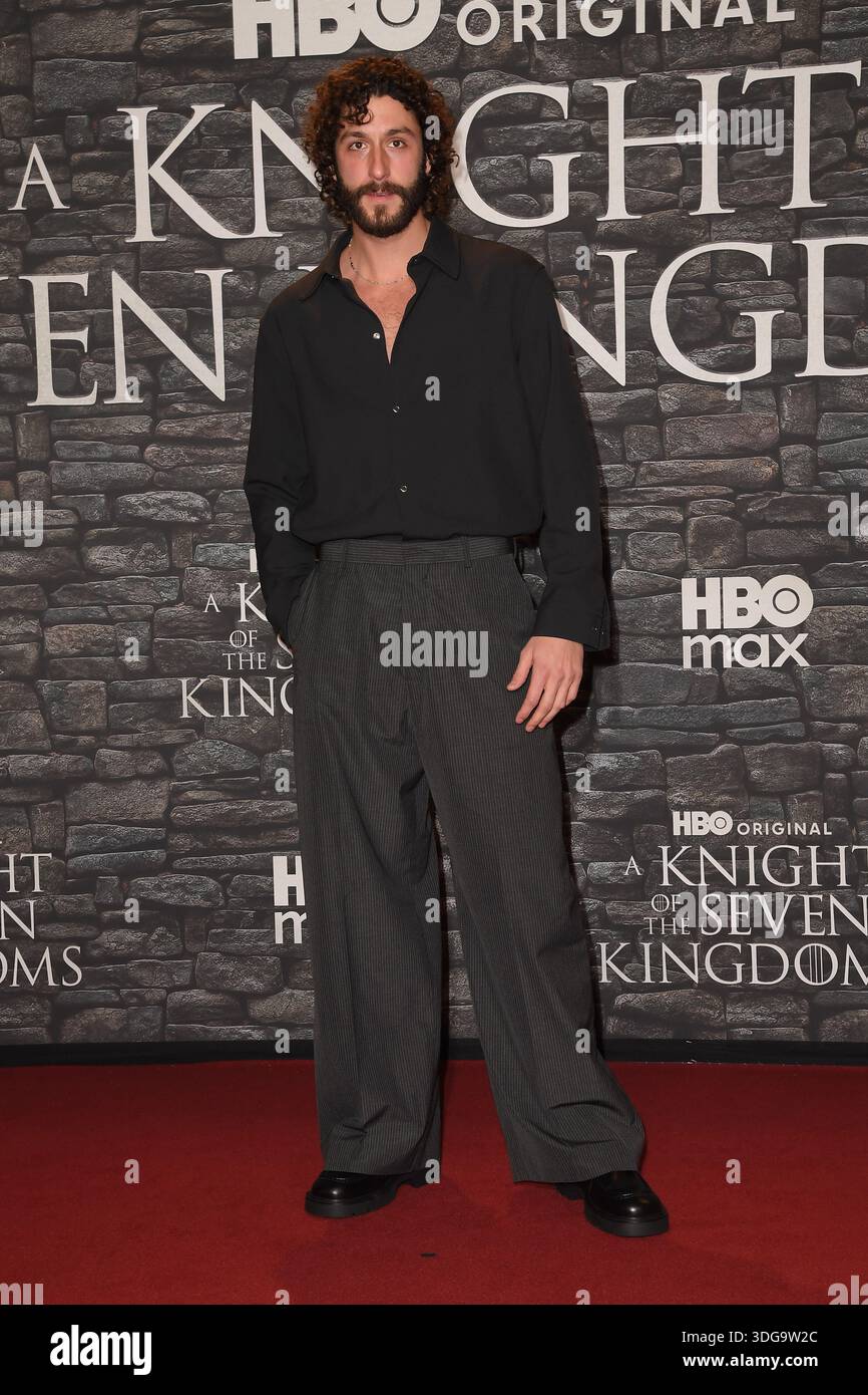 Lorenzo de Moor Premiere of HBO Max Italia series -A knight of the ...