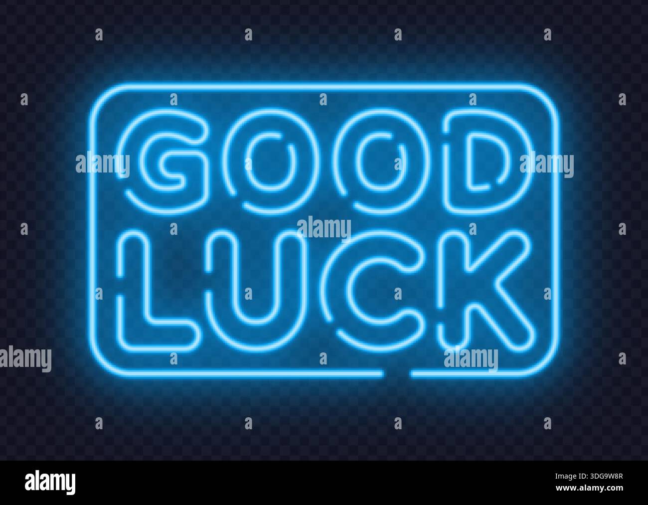 Neon Good Luck sign delivers positive vibes and friendly energy. Bright ...