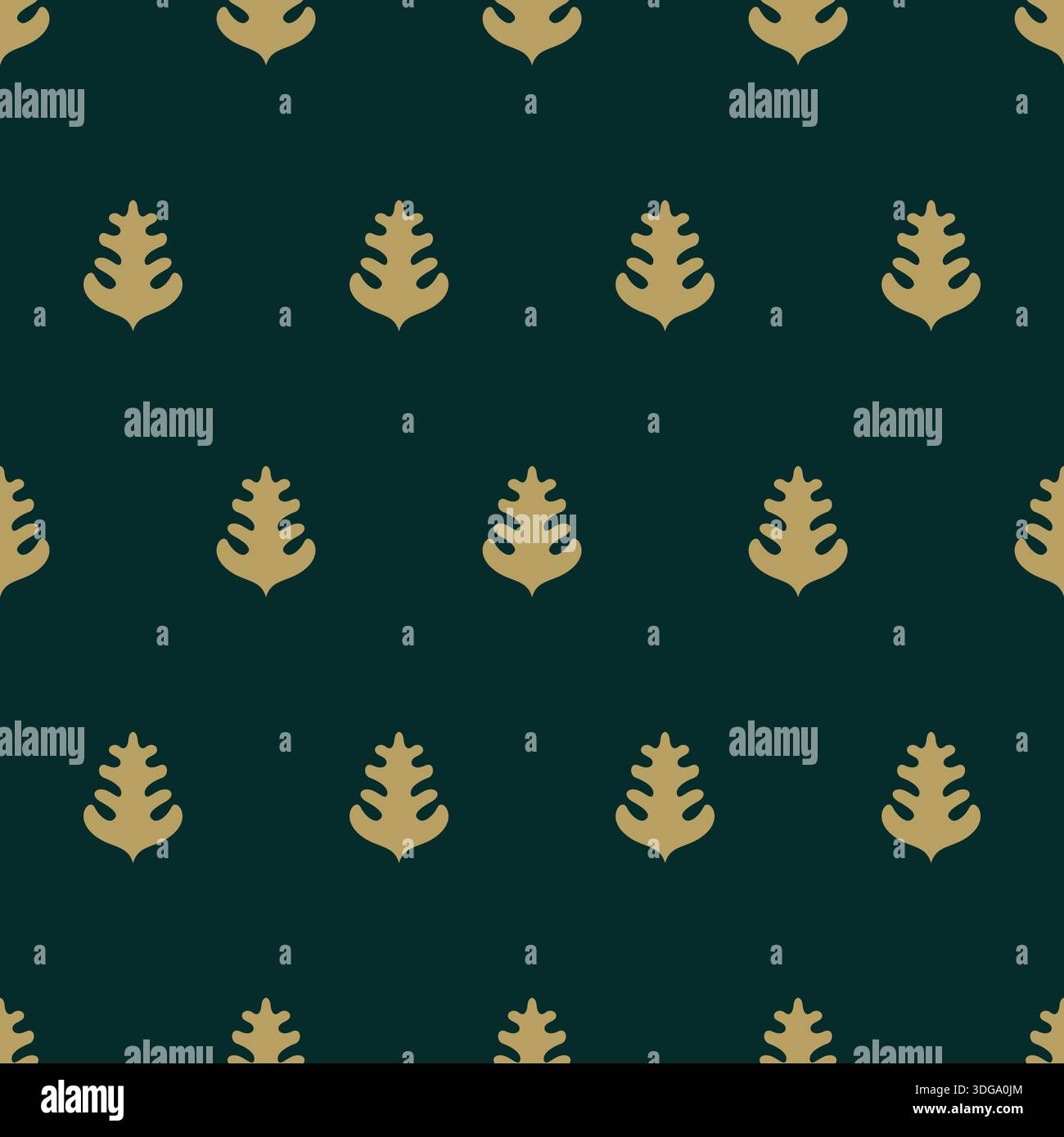 Seamless Pattern with leaves design Stock Vector