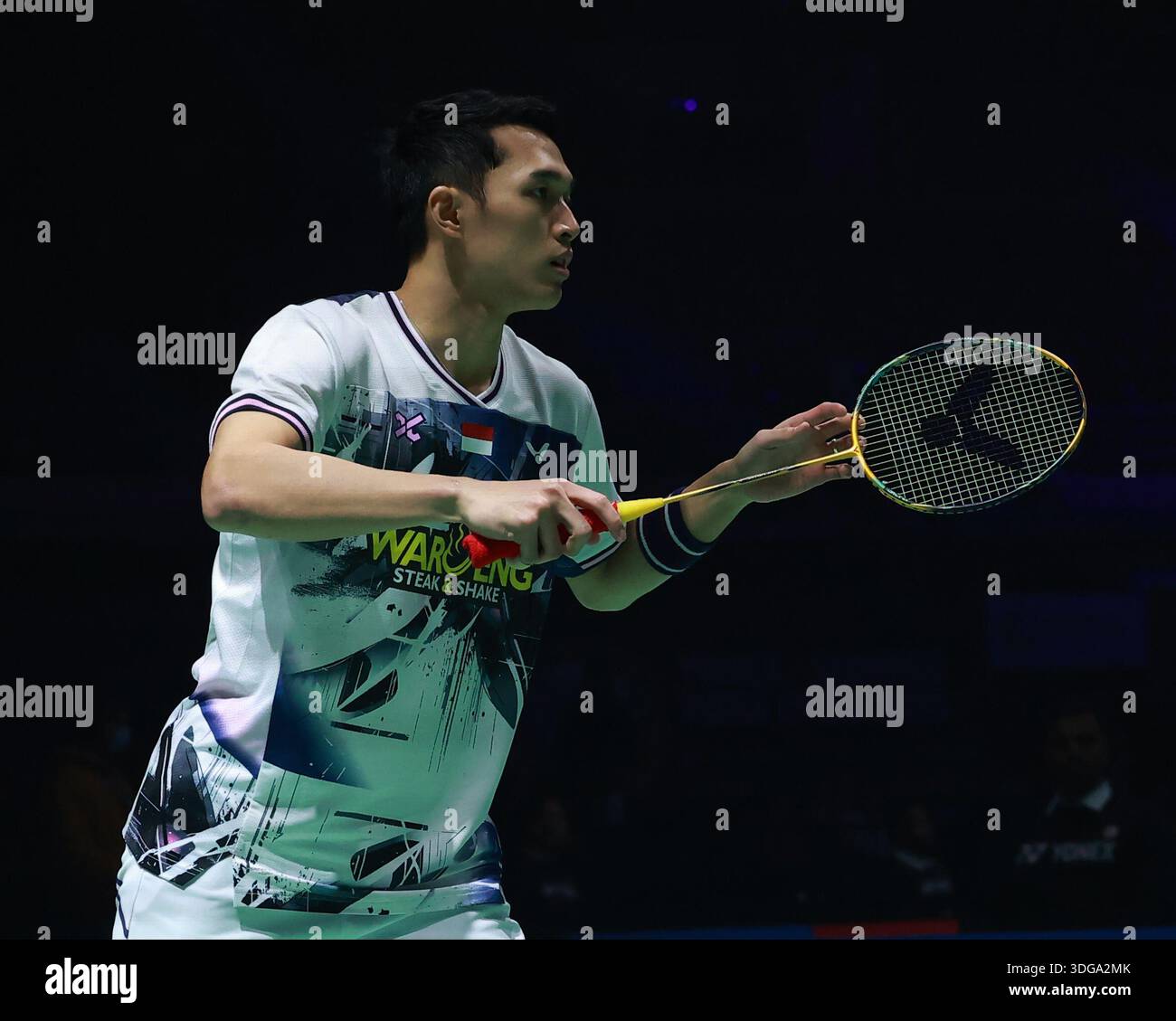 Christo POPOV of France vs. Jonatan CHRISTIE of Indonesia during Men's ...