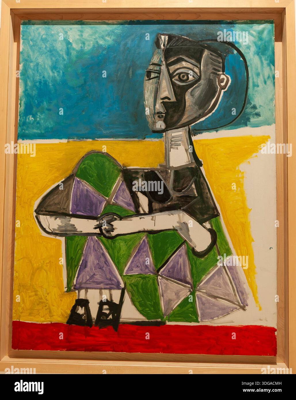 Malaga, Spain, Close up, Modern Painting, Female Portrait, Seated