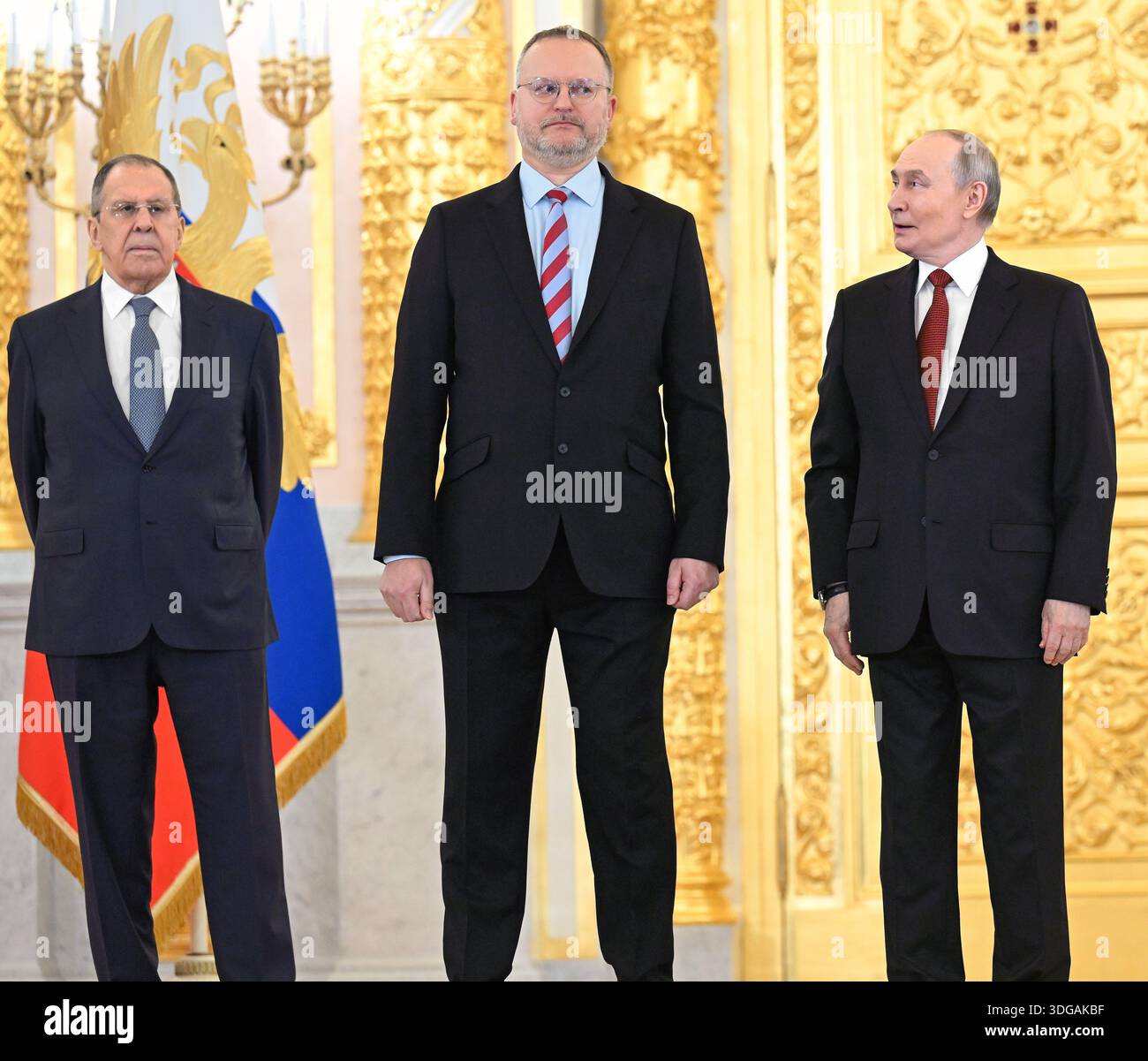 Moscow, Russia. 15th Jan, 2026. From left to right: Russian Foreign ...