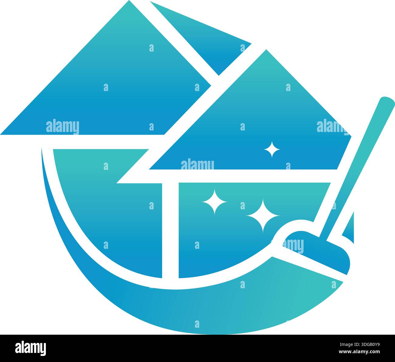 House cleaning icon design template vector Stock Vector