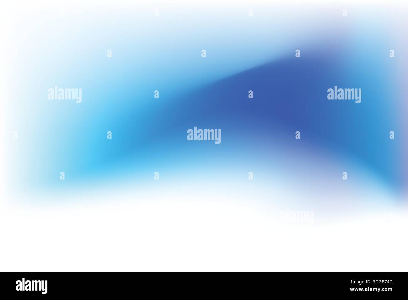 Soft Curved Blue Gradient Background. Pastel Abstract Blue Wavy Gradation Shape. Smooth gradient mesh wave. Vector illustration Stock Vector