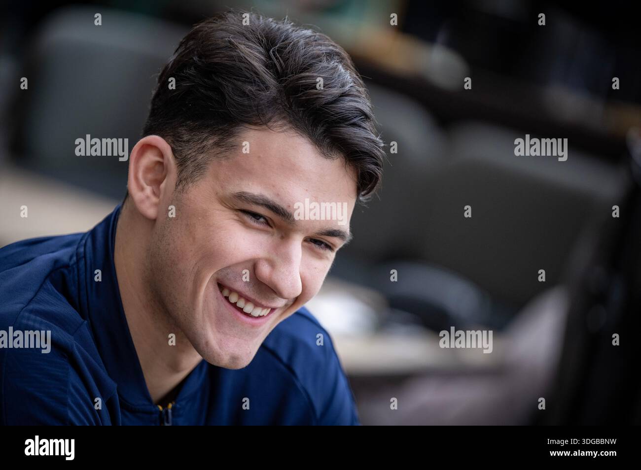 MALMÖ, SWEDEN 2026-01-16 Nikola Roganovic at Friday's press conference ...