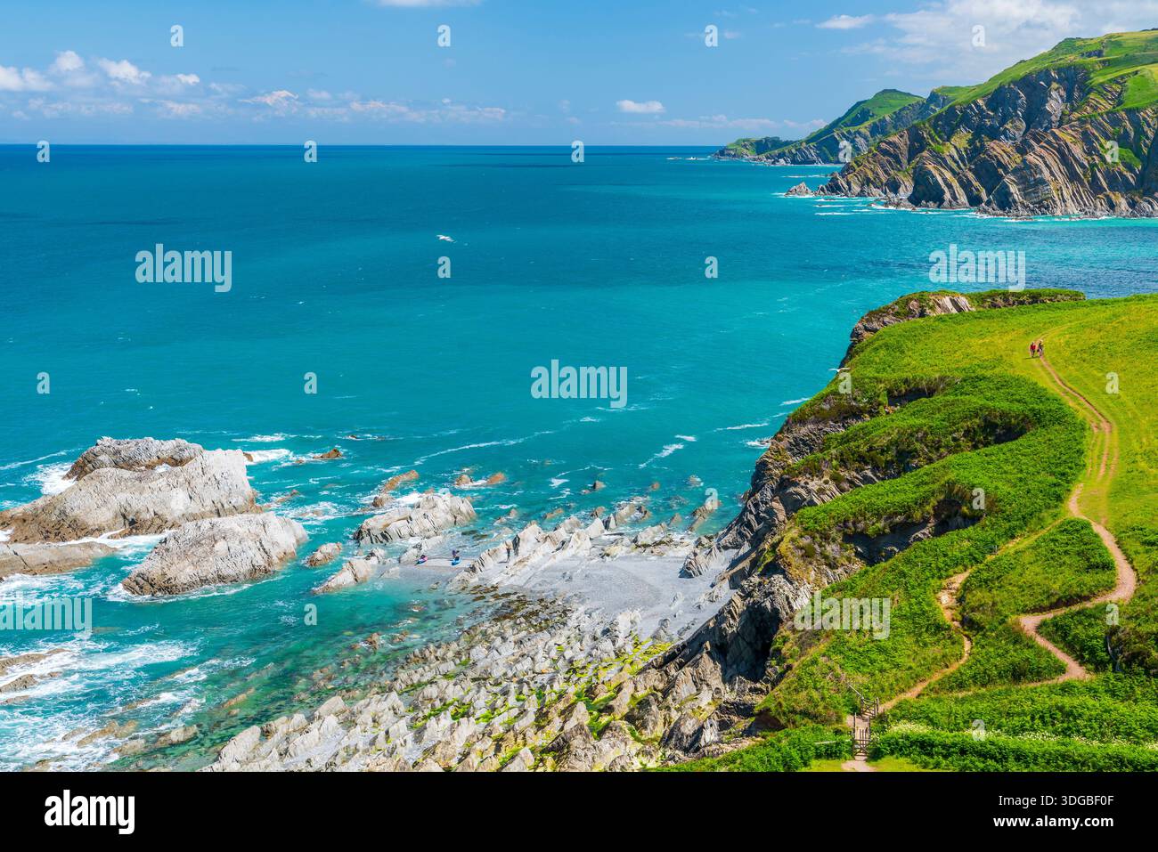 Lee Bay, Mortehoe, Devon, England, United Kingdom, Europe Stock Photo