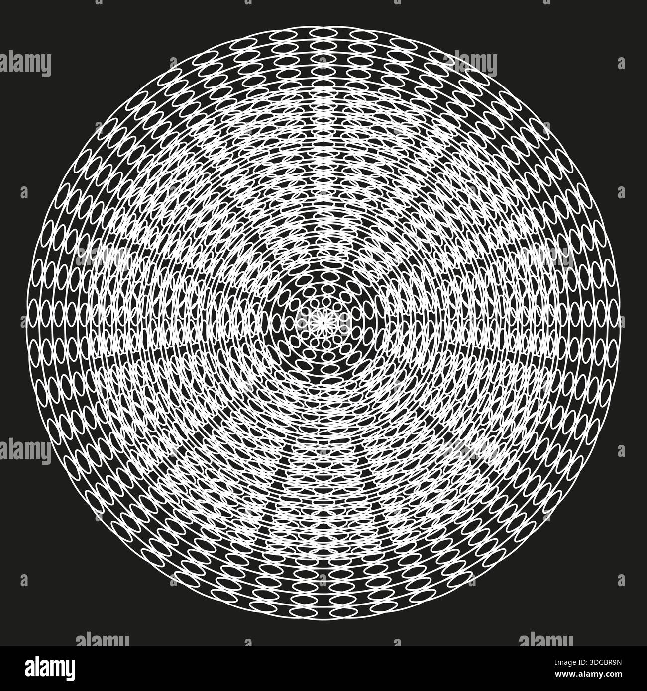 Radial wire mesh. Round grid turbine. Geometric web Vector. Circle spoke structure. EPS 10. Stock Vector