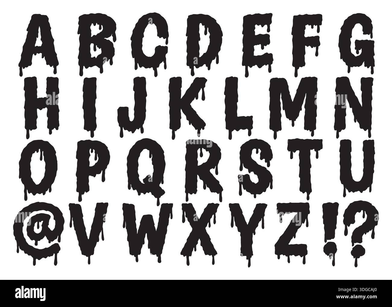 Alphabets hand lettering Black and White Stock Photos & Images - Alamy