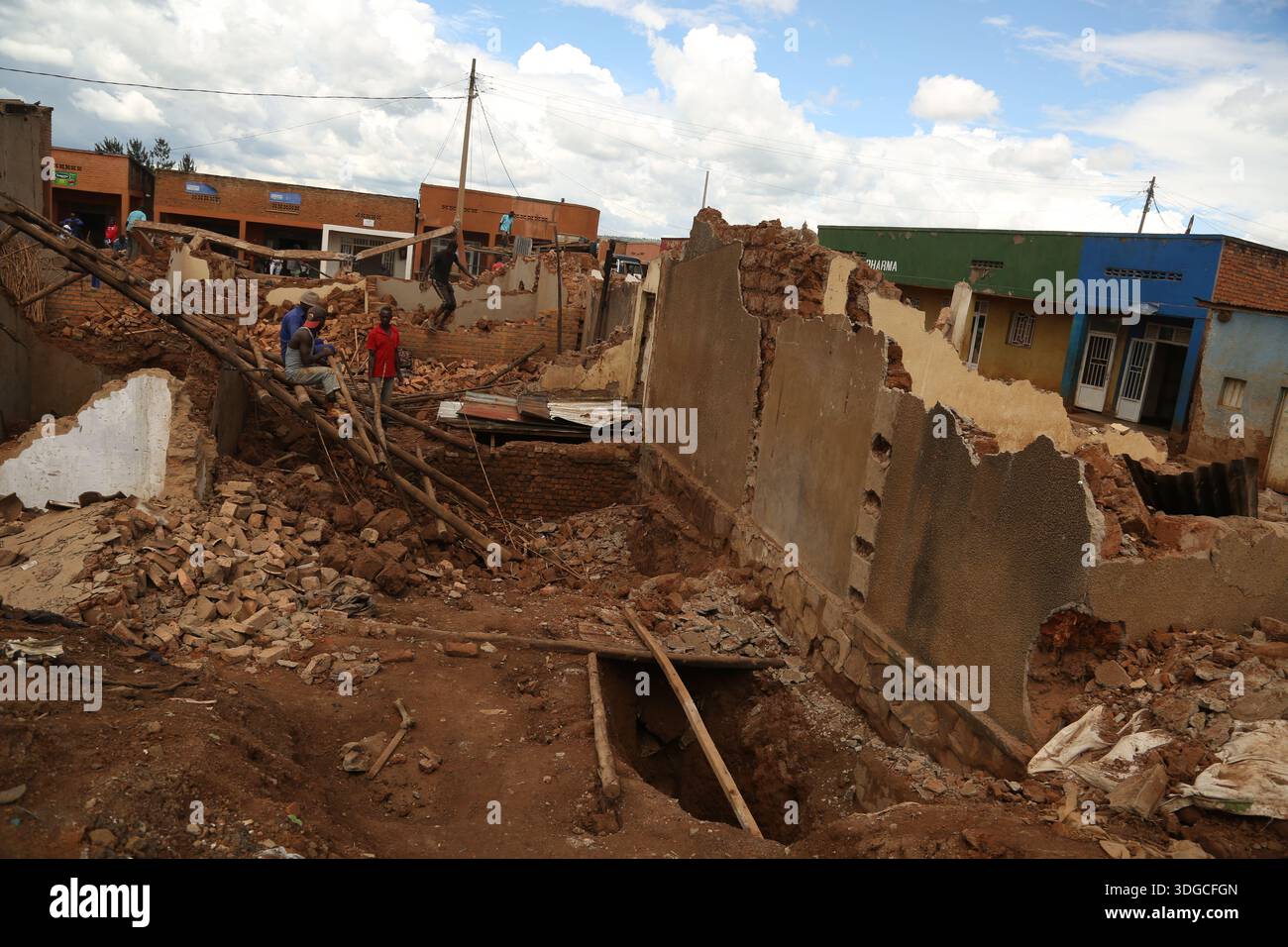 Rebuilding Rwanda Rwanda, Genocide. Kigali's residential houses that were demolished ...