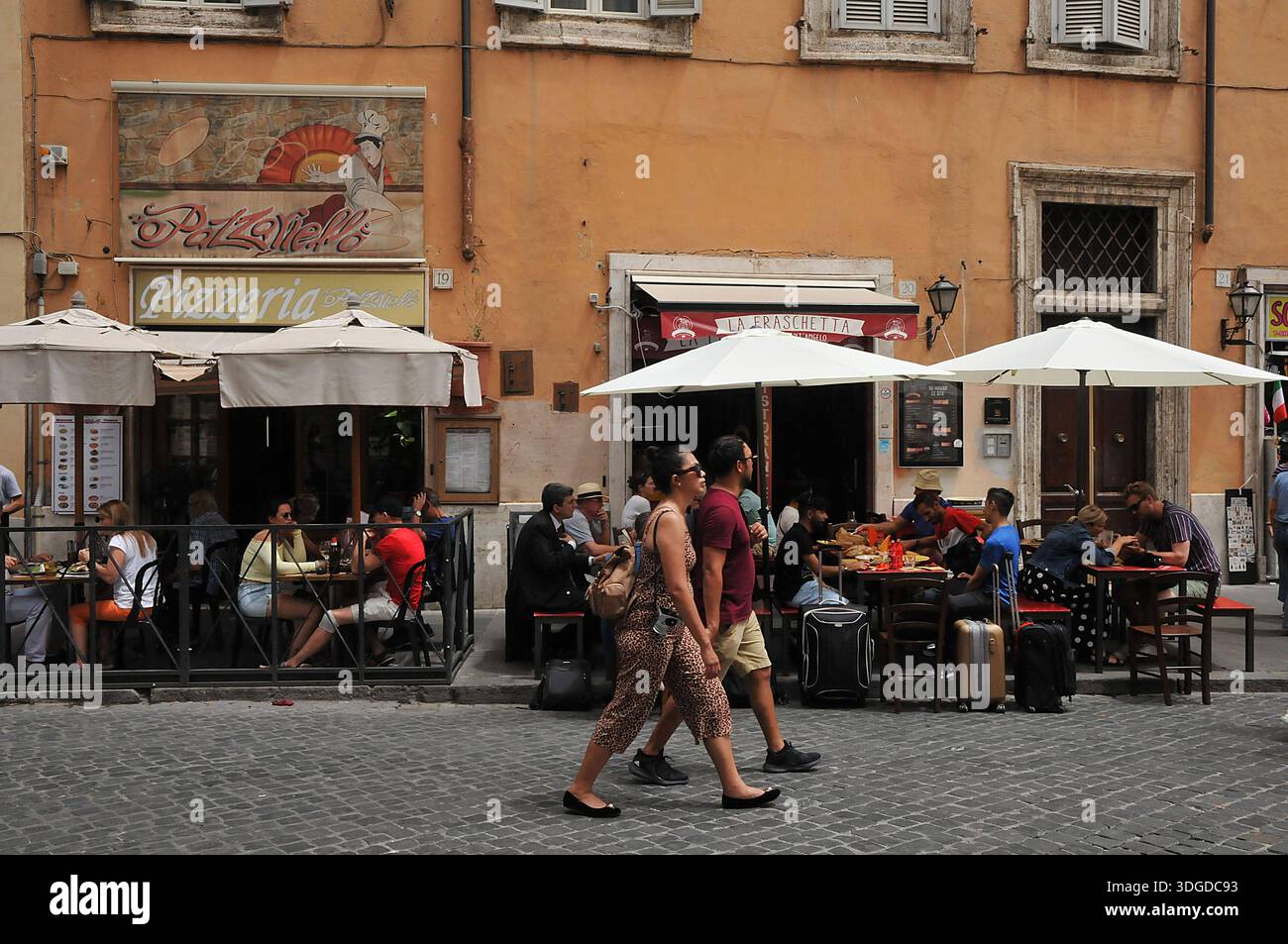 Italian People In Rome Rome / Italy 15.July 2019/ Life of people of Rome and tourists and ...