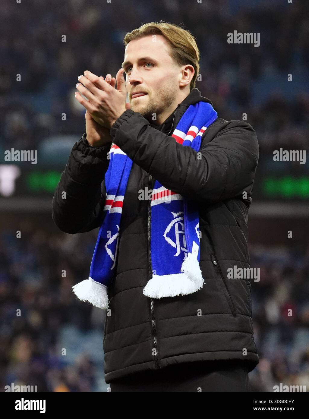 Rangers' Tuur Rommens ahead of the Scottish Gas Men's Scottish Cup ...