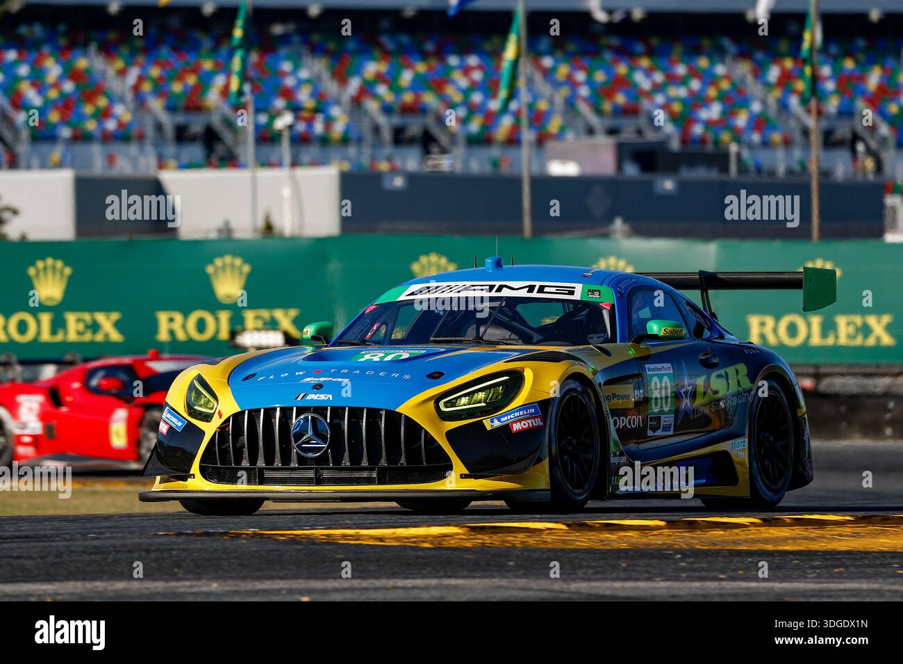 DAYTONA BEACH, FL - JANUARY 16: #80: Lone Star Racing, Mercedes-AMG GT3 ...