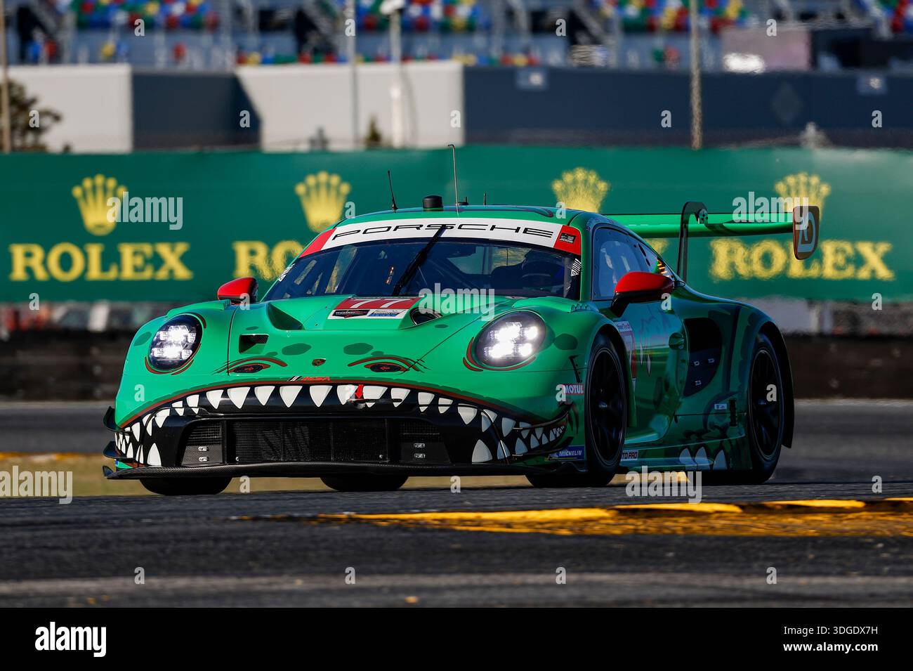 DAYTONA BEACH, FL - JANUARY 16: #77: AO Racing, Porsche 911 GT3 R (992 ...