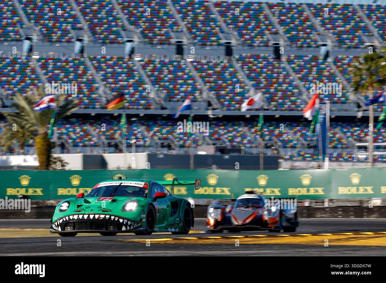 DAYTONA BEACH, FL - JANUARY 16: #77: AO Racing, Porsche 911 GT3 R (992 ...