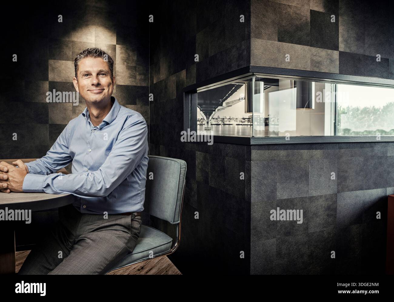LUMENPHOTO.NL - 2015 - NEDERLAND - Marinus Zoutendijk is een Nederlands ondernemer, actief in de media- en reclamebranche. Foto: Martin Dijkstra/Lumen, volledige naamsvermelding is verplicht. (OUT: Belgium, France, Germany, the Netherlands, Switzerland, United Kingdom.) Stock Photo