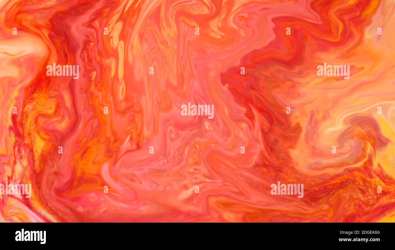 Vibrant red orange wavy marble hi-res stock photography and images - Alamy