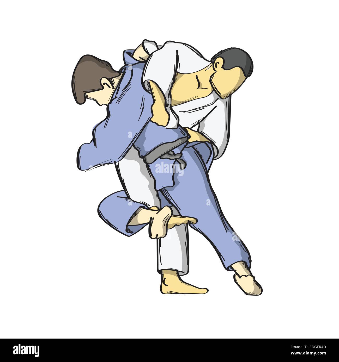Grappling wrestling Stock Vector Images - Alamy