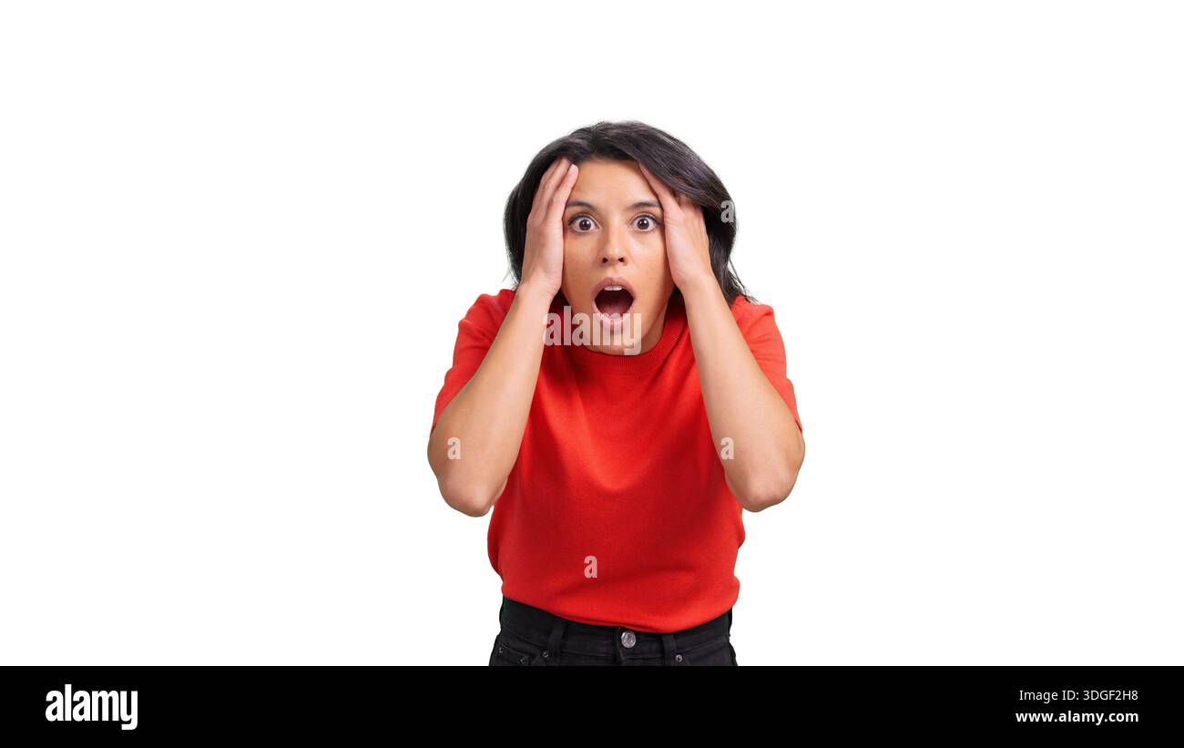 Woman surprise omg in hi-res stock photography and images - Alamy