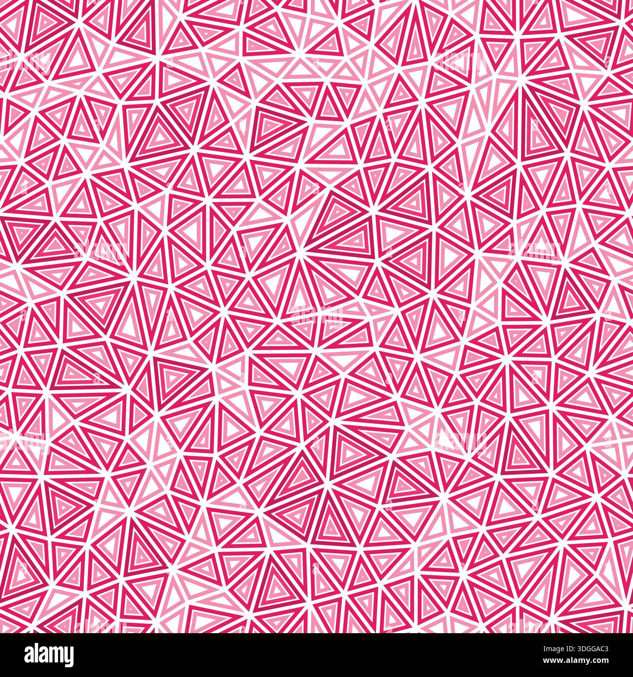Abstract vector background. Multiple repeated inner triangles. Compact shape size. One tone colored style. Seamless pattern. Classy vector tiles. Stock Vector