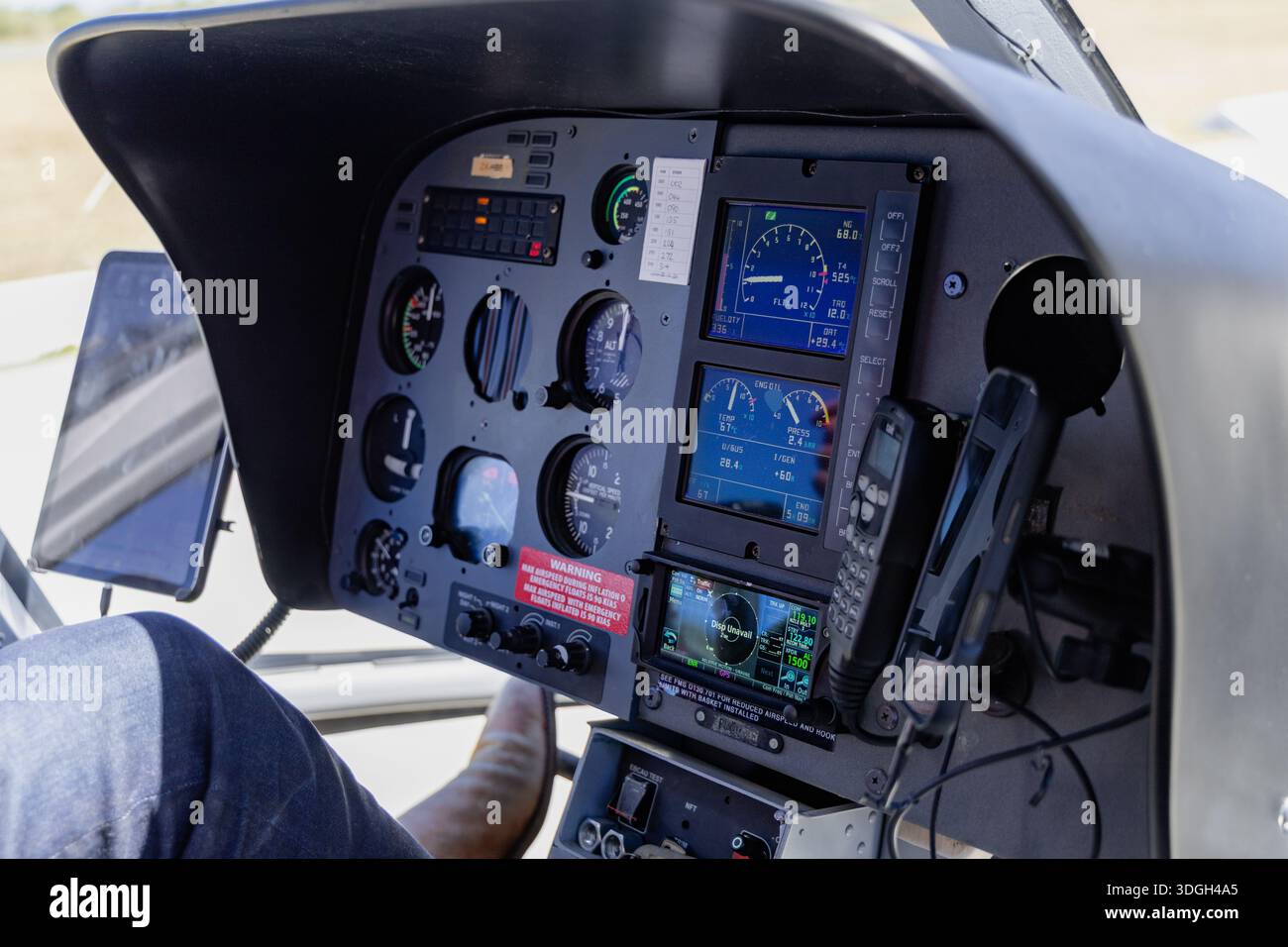 Warning Drop Unavail Helicopter Cockpit Flight Instruments Stock Photo ...