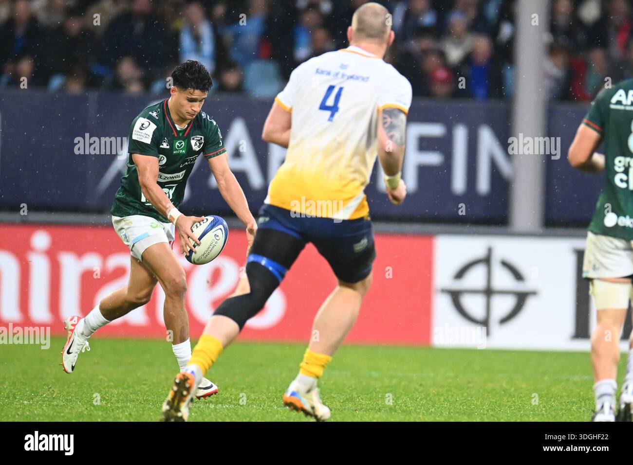 Tom Spring of Aviron Bayonnais during the EPCR Champions Cup match ...