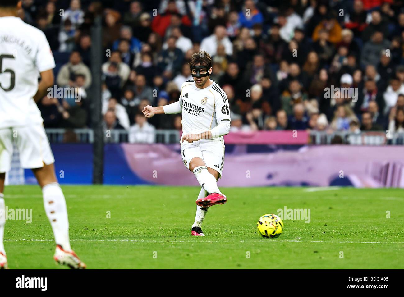 Madrid, Spain. 17th Jan, 2026. Raul Asencio (Real) Football/Soccer ...