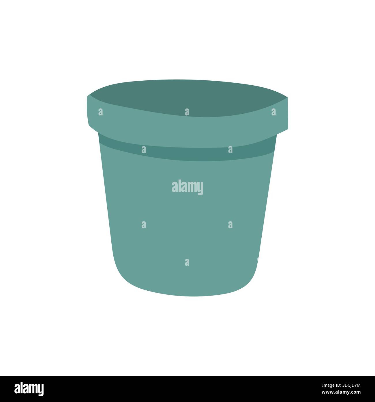 Empty planter illustration created for minimalist design layouts ...
