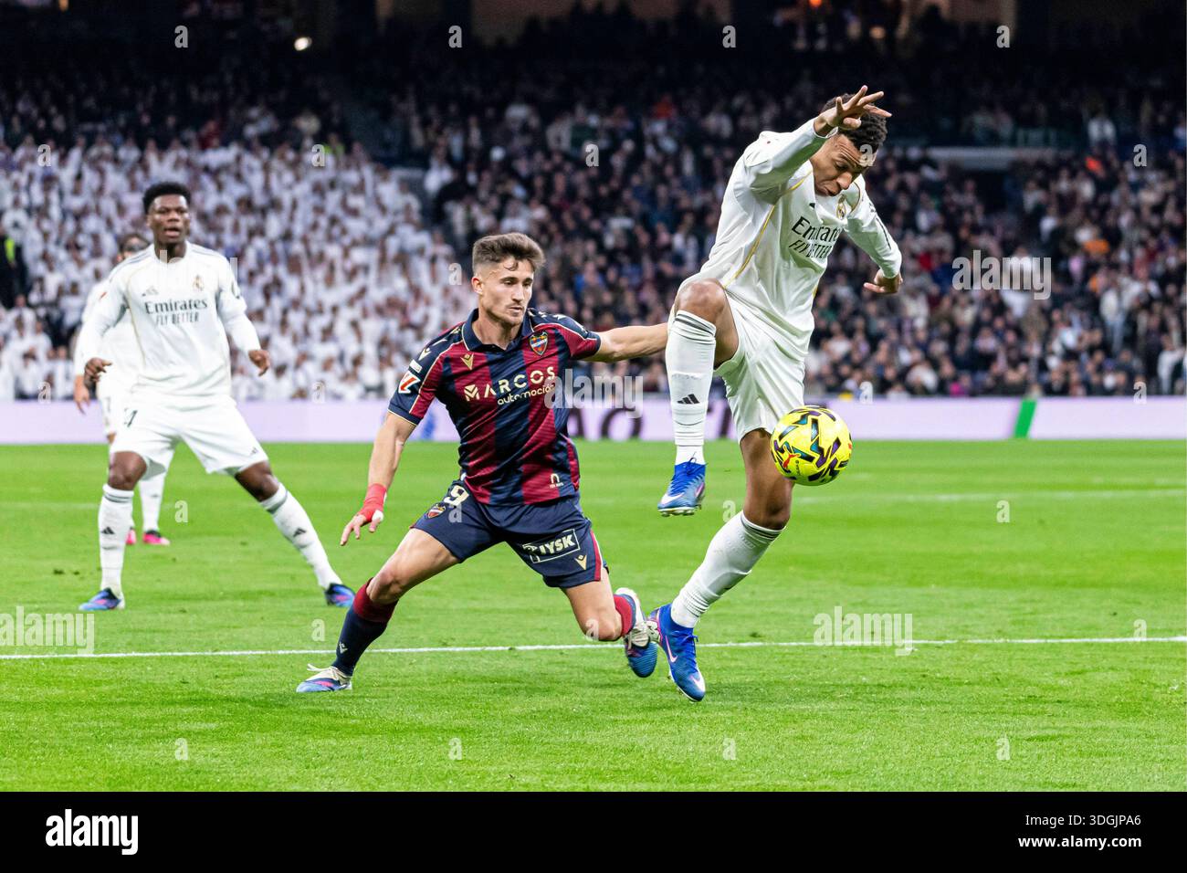 Spanish La Liga EA Sports soccer match Real Madrid vs Levante at ...