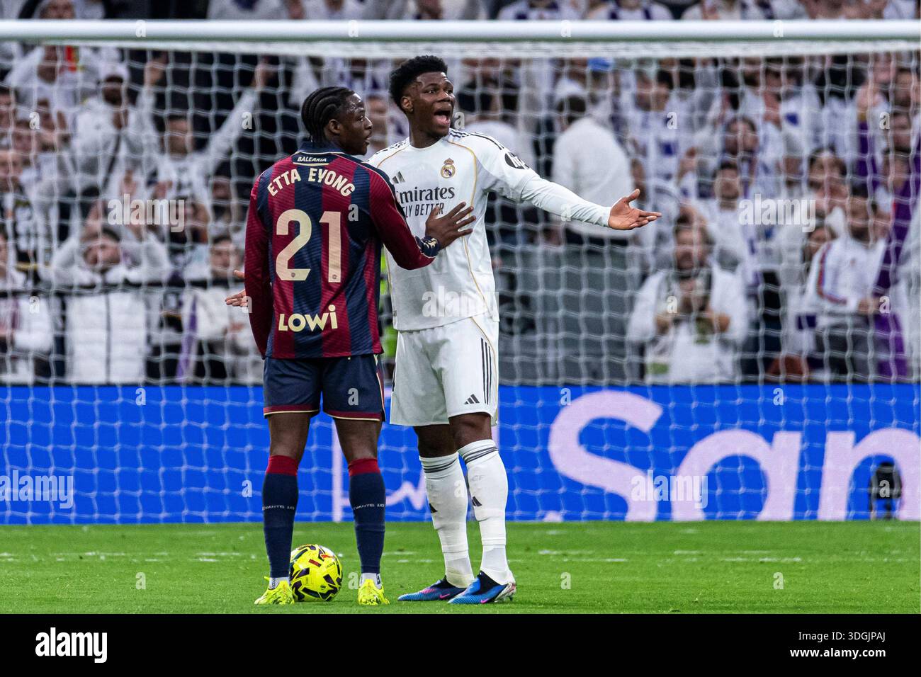 Spanish La Liga EA Sports soccer match Real Madrid vs Levante at ...