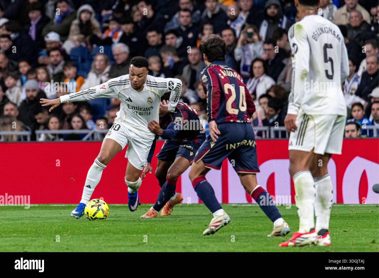 Spanish La Liga EA Sports soccer match Real Madrid vs Levante at ...