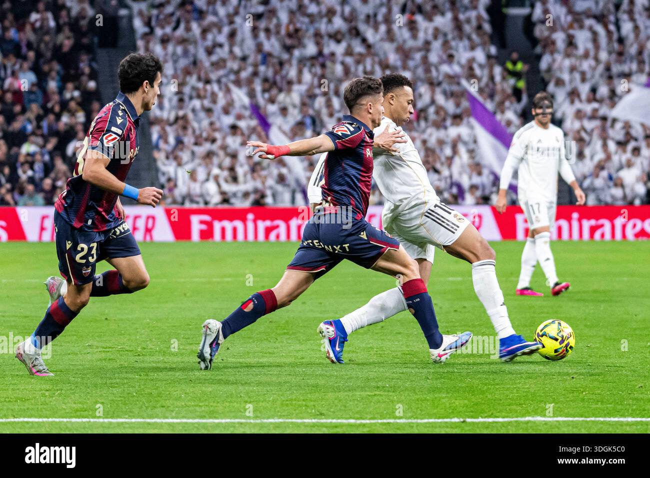 Spanish La Liga EA Sports soccer match Real Madrid vs Levante at ...