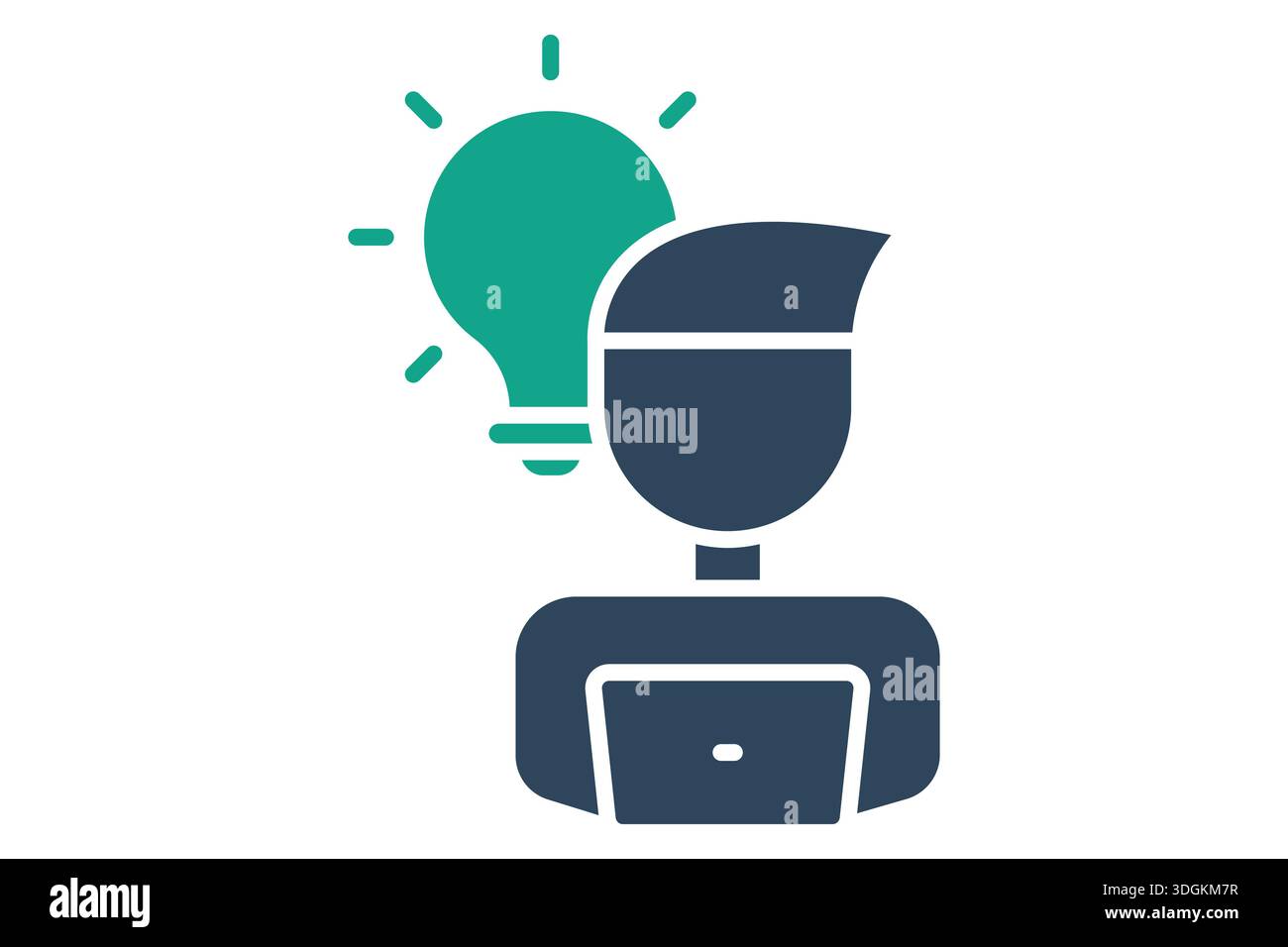 Work icon. solid icon style. icon related to creative process. creativity elements vector illustration Stock Vector