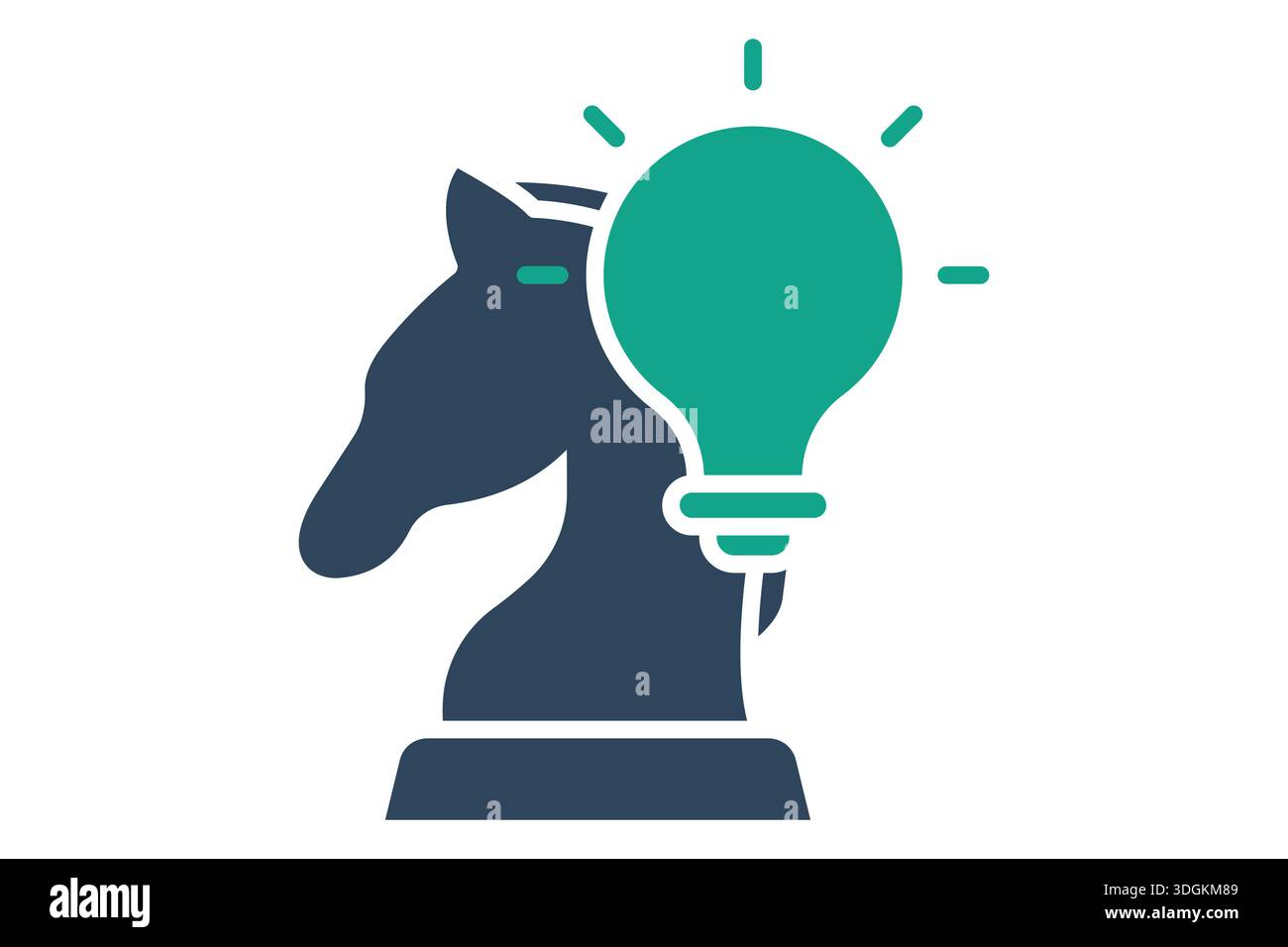 Strategy icon. solid icon style. icon related to creative strategy. creativity elements vector illustration Stock Vector