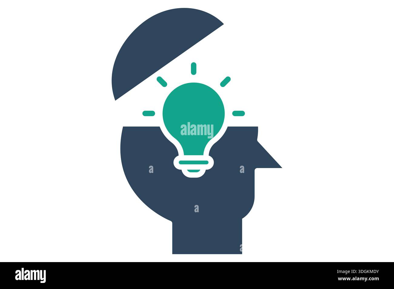 Mind icon. solid icon style. icon related to creative idea. creativity elements vector illustration Stock Vector