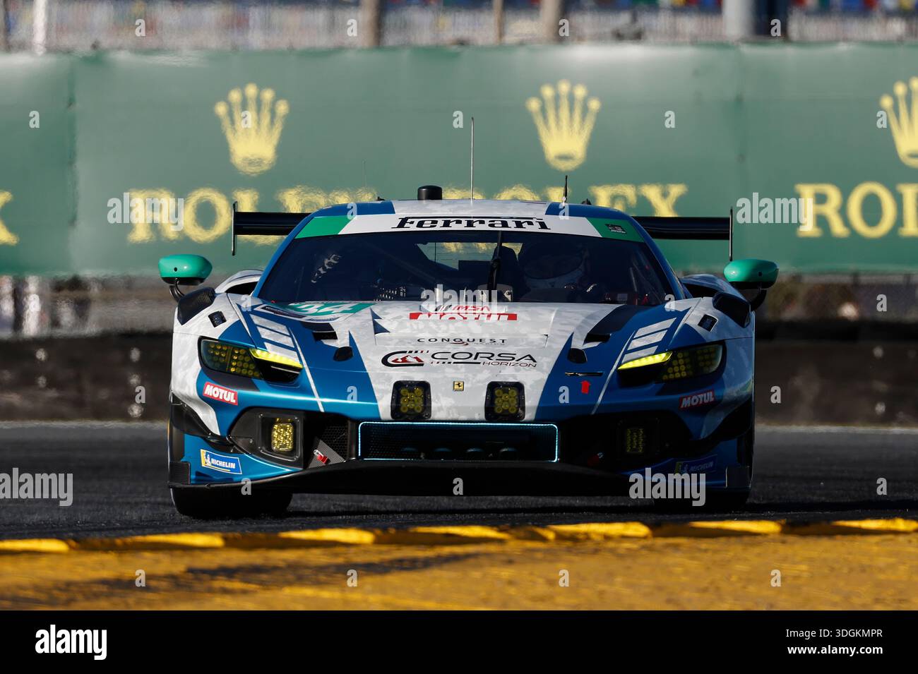 DAYTONA BEACH, FL - JANUARY 16: #34: Conquest Racing, Ferrari 296 GT3 ...