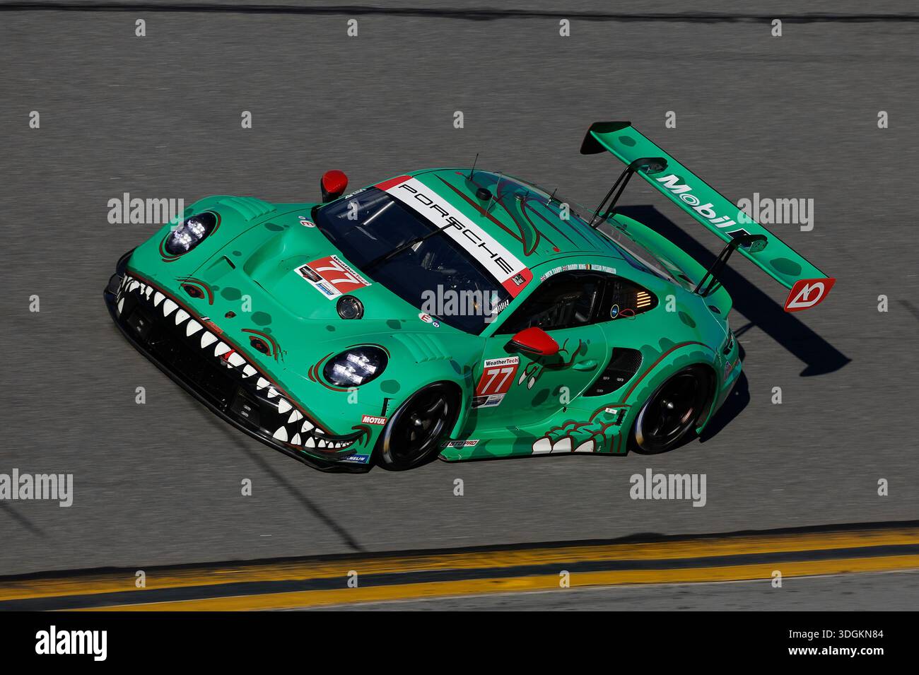DAYTONA BEACH, FL - JANUARY 16: #77: AO Racing, Porsche 911 GT3 R (992 ...