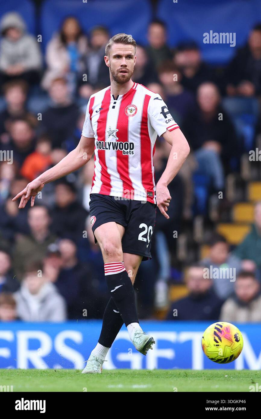 London, UK. 17th Jan, 2026. Kristoffer Ajer of Brentford during
