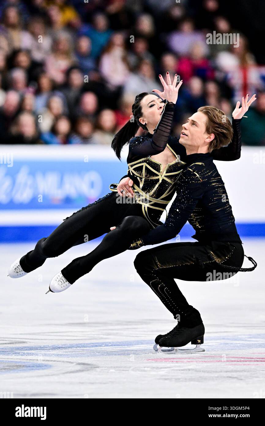 Allison REED & Saulius AMBRULEVICIUS (LTU), during Ice Dance Free Dance ...