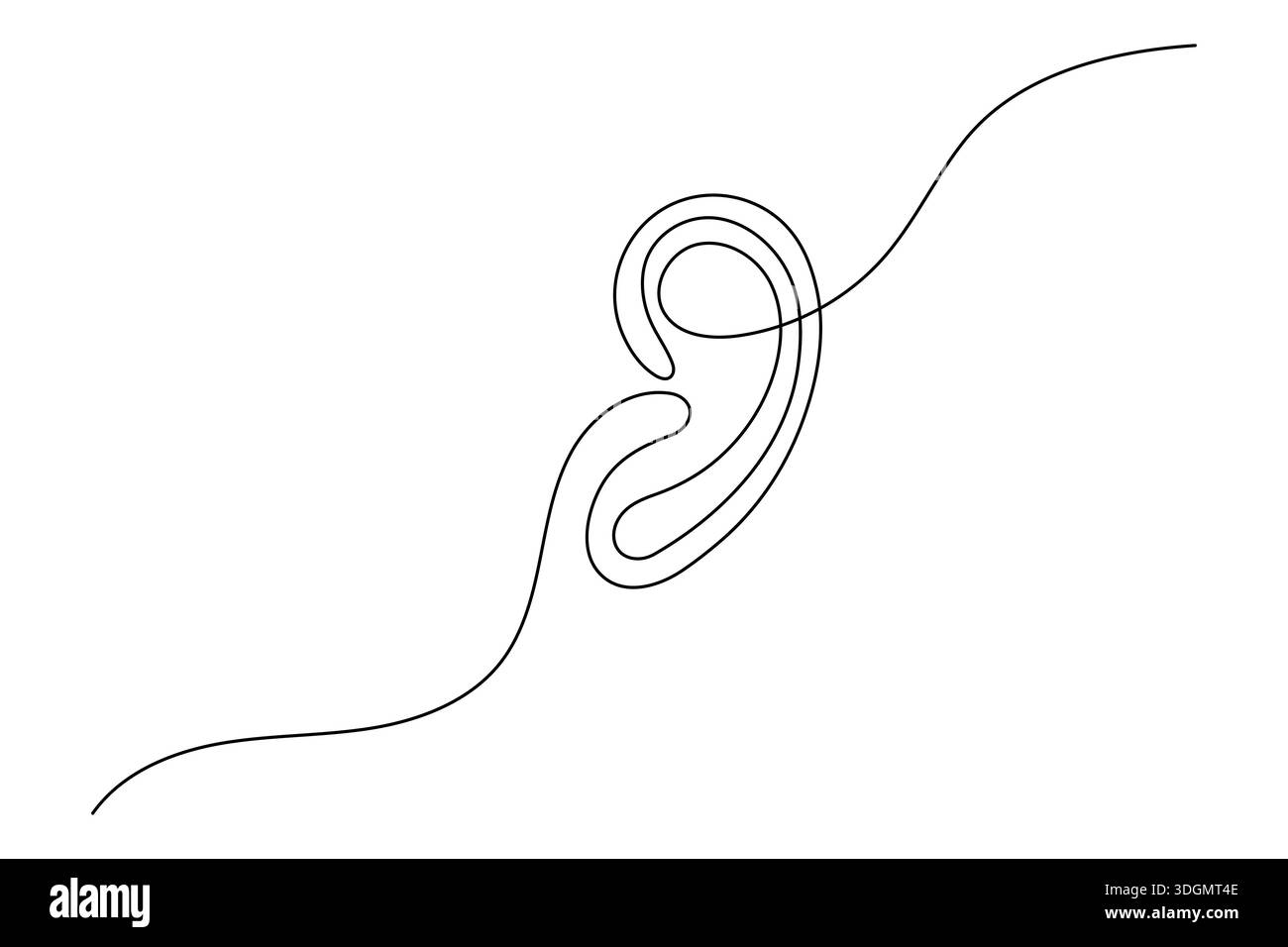 Ear drawing Stock Vector Images - Alamy