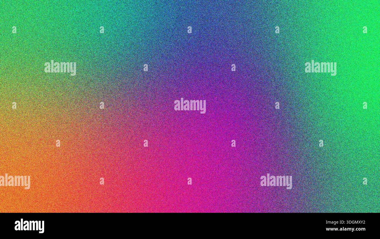 4K Retro grainy abstract background with colorful wave pattern. Stock Photo