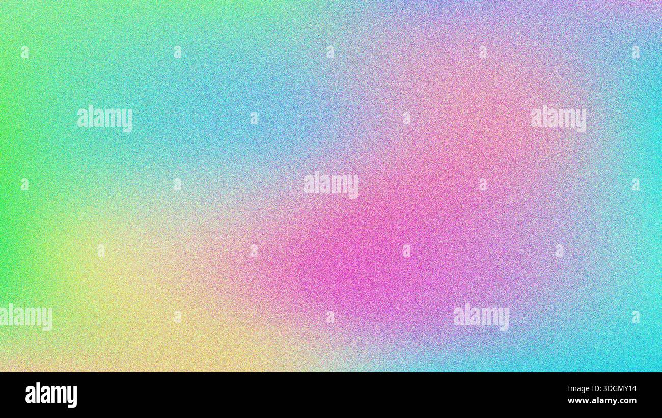 4K Retro grainy abstract background with colorful wave pattern. Stock Photo