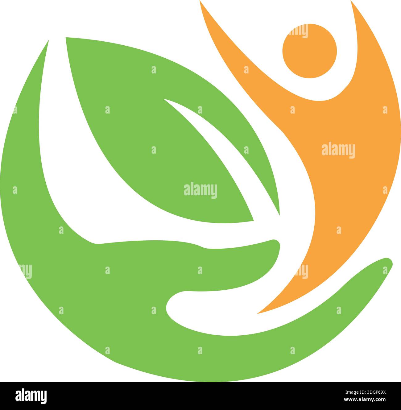 Leaf ecology nature Logo Template Stock Vector
