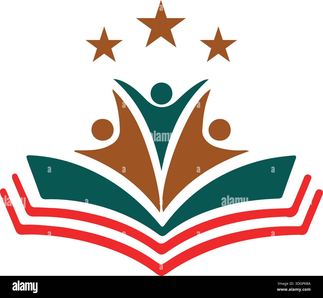 man learn logo book logo design unique design vector modern logo - Copy Stock Vector