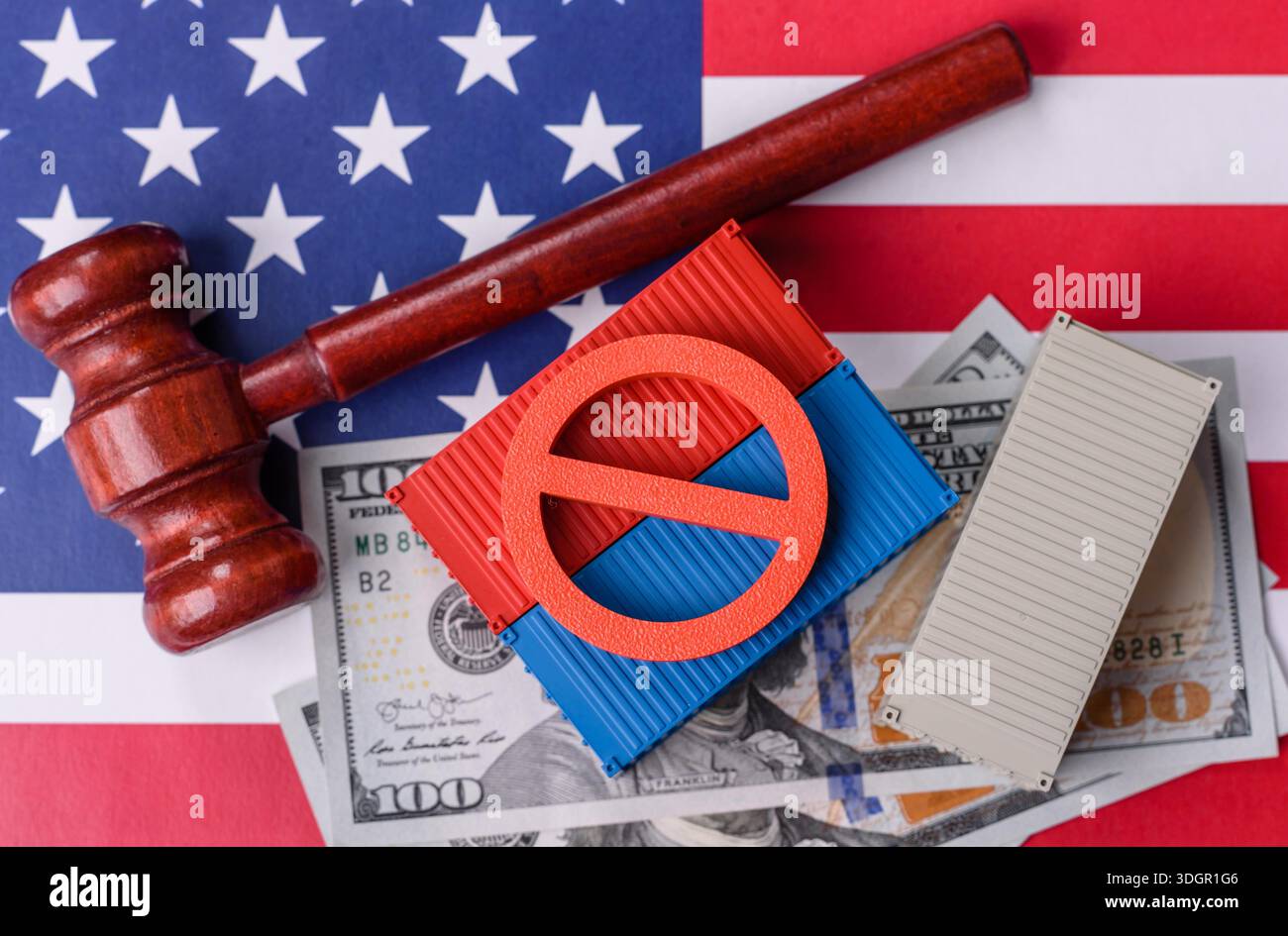 Cargo container ban conceptual backdrop hi-res stock photography and ...