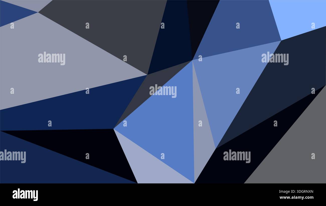 Cold metallic shapes in silver charcoal and blue vector. Abstract ...