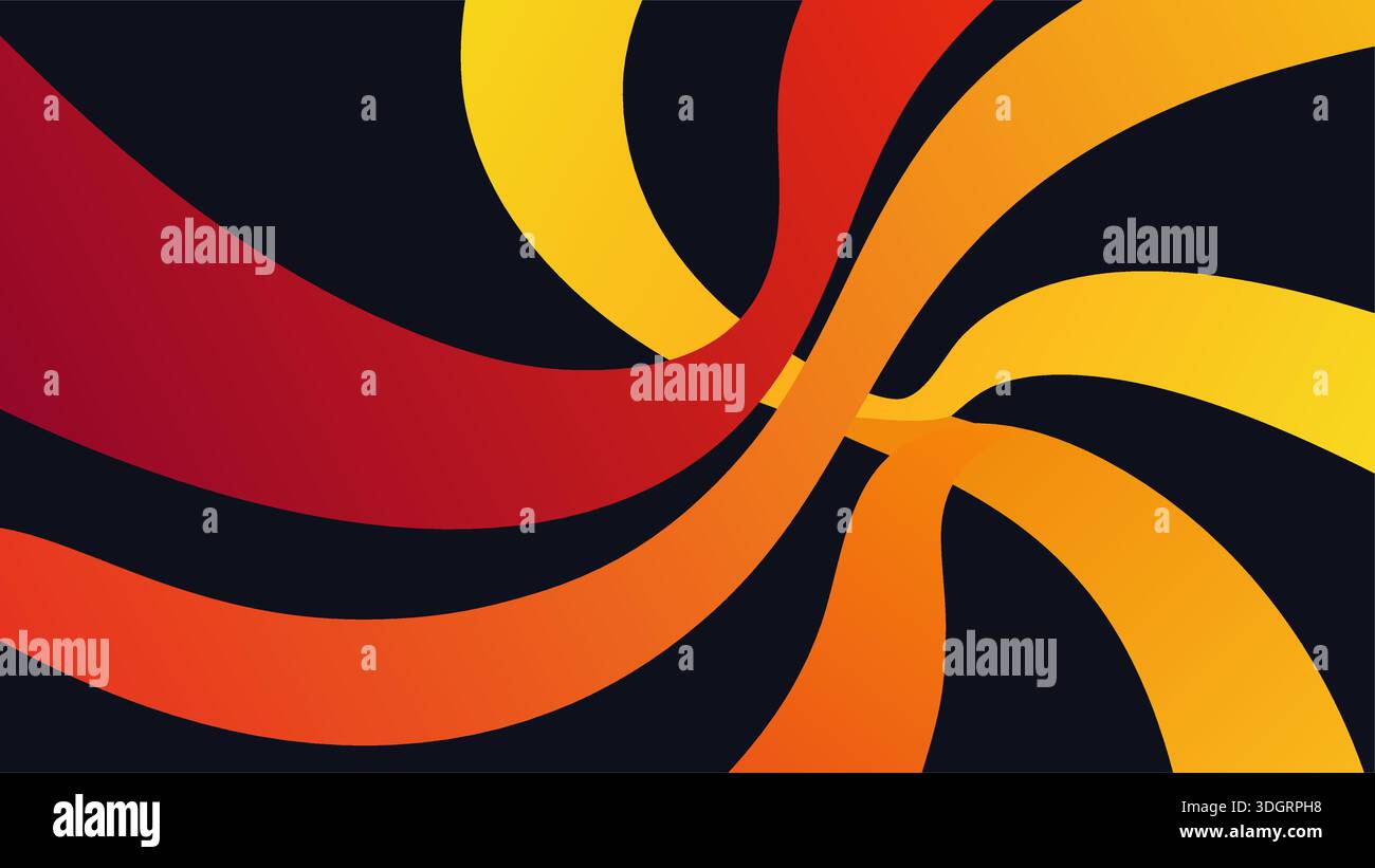 Vibrant flowing abstract ribbons lines hi-res stock photography and ...